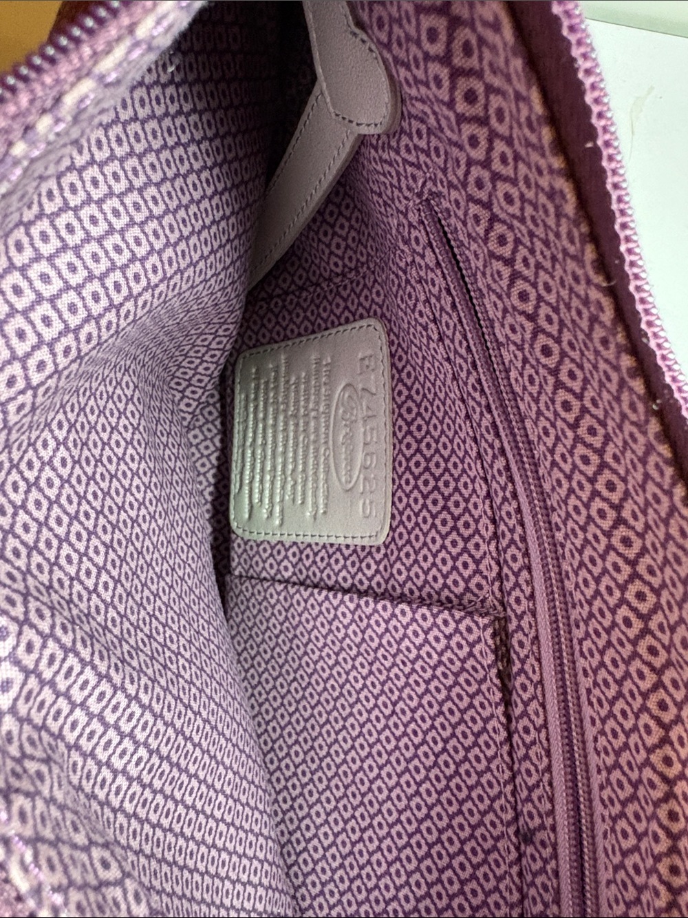 Brighton Plum Braided-Handle Leather Hobo with Heart Charms - Picture 4 of 10